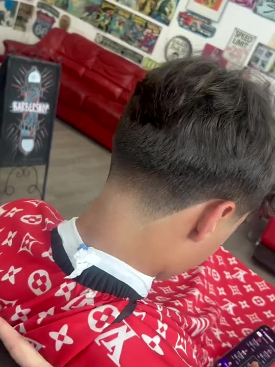 Fade finished from the back